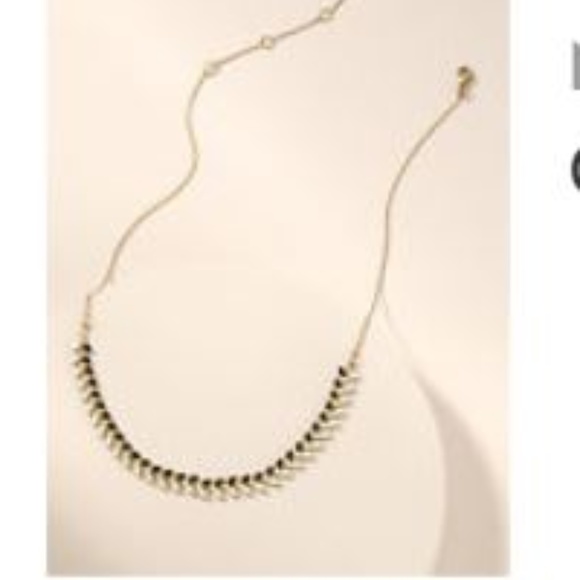 Stella & Dot Sarees Necklace Gold Black Orange - Picture 3 of 8